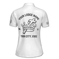 Customize Name Freemasonry Lady Knights Templar Freemasonry Women's Polo Shirt S-5XL - FUKAMASONIC