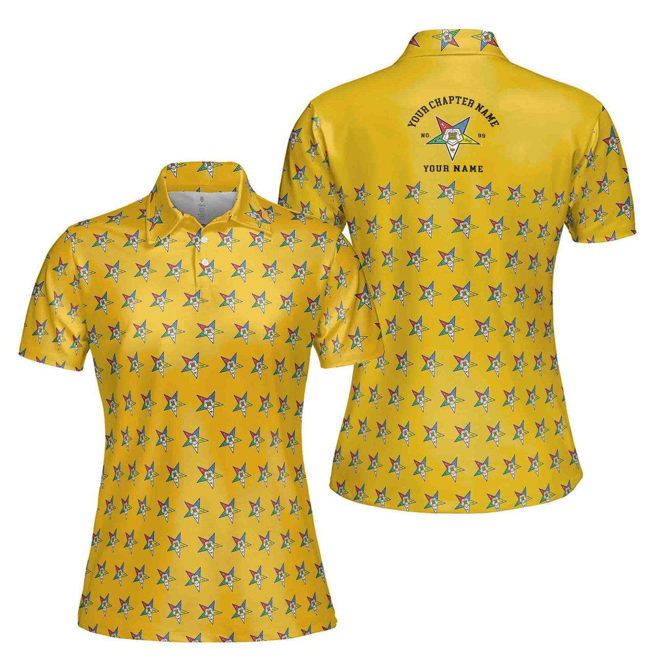 Custom OES Order of The Eastern Star Masonic Multi-color Women Polo Shirt S-5XL - FUKAMASONIC