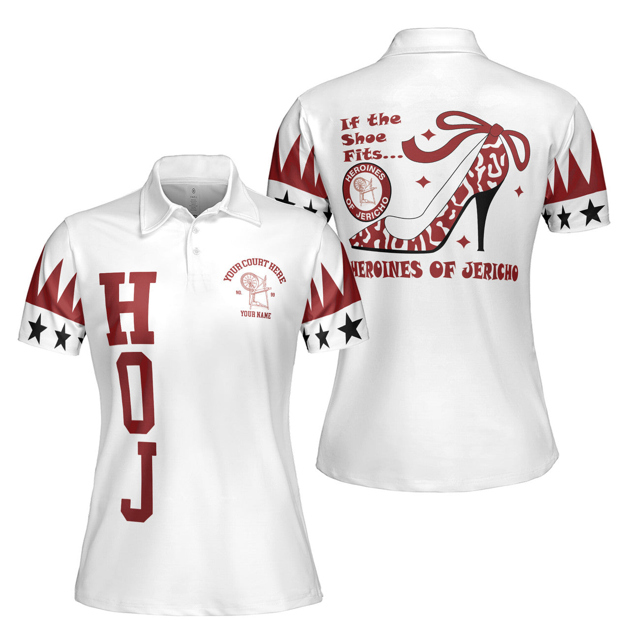 Customized Heroines of Jericho HOJ Sisterhood Women's Polo Shirt S-5XL - FUKAMASONIC