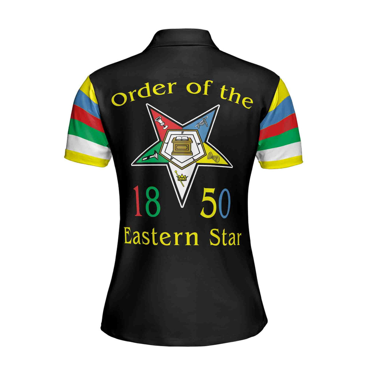 Personalized Order of the Eastern Star OES 1850 Women's Polo Shirt S-5XL - FUKAMASONIC