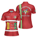 Custom Multi-color Order of the Eastern Star OES AF&AM Women's Polo Shirt S-5XL - FUKAMASONIC