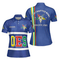 Custom Multi-color Order of the Eastern Star OES AF&AM Women's Polo Shirt S-5XL - FUKAMASONIC