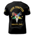 Custom Name Order of the Eastern Star Past Matron OES Gavel 3D T-Shirt S-5XL - FUKAMASONIC