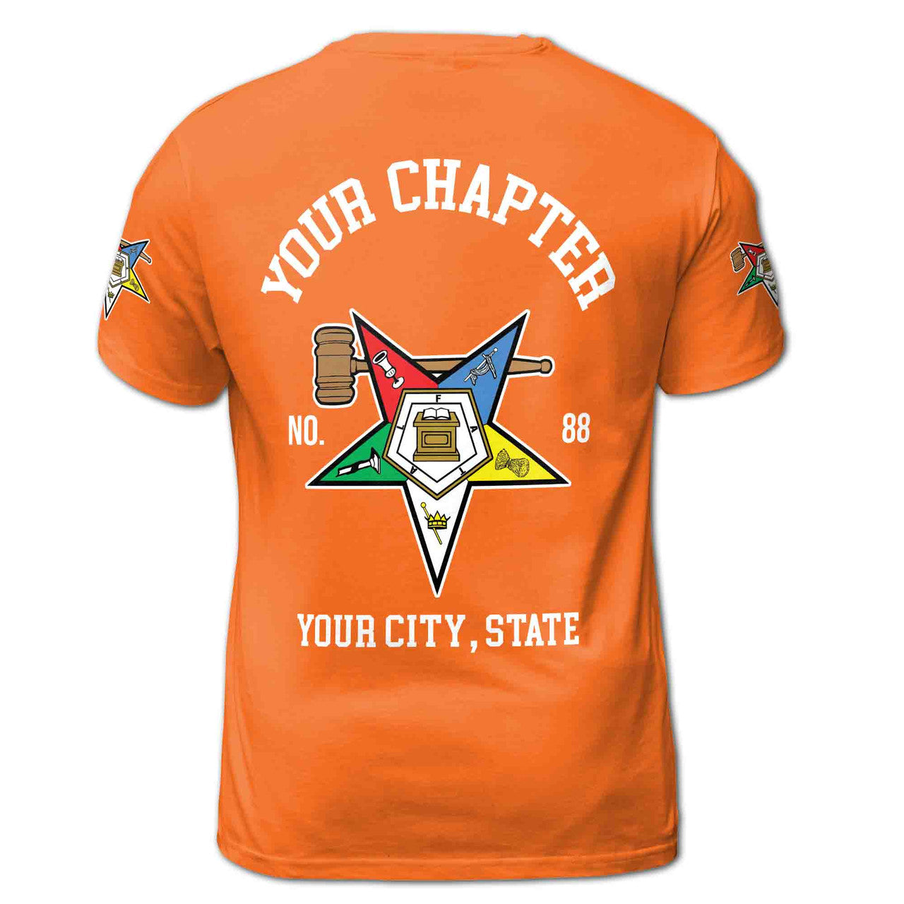 Custom Name Order of the Eastern Star Past Matron OES Gavel 3D T-Shirt S-5XL - FUKAMASONIC