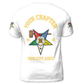 Custom Name Order of the Eastern Star Past Matron OES Gavel 3D T-Shirt S-5XL - FUKAMASONIC