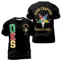 Order of the Eastern Star Masonic Lodge OES Red Unisex 3D T-shirt Size S-5XL - FUKAMASONIC