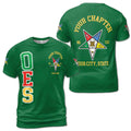Order of the Eastern Star Masonic Lodge OES Red Unisex 3D T-shirt Size S-5XL - FUKAMASONIC