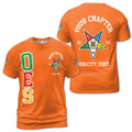 Order of the Eastern Star Masonic Lodge OES Red Unisex 3D T-shirt Size S-5XL - FUKAMASONIC