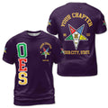 Order of the Eastern Star Masonic Lodge OES Red Unisex 3D T-shirt Size S-5XL - FUKAMASONIC