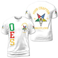 Order of the Eastern Star Masonic Lodge OES Red Unisex 3D T-shirt Size S-5XL - FUKAMASONIC