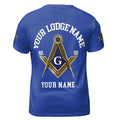 Customize Name Lodge Name Masonic Lodge Freemasonry 3D T-Shirt S-5XL - FUKAMASONIC