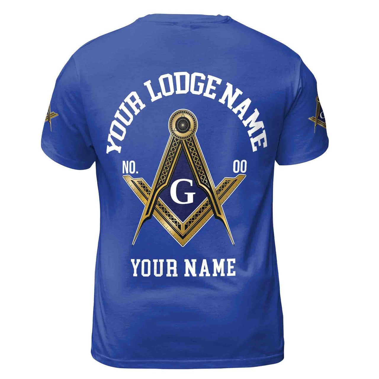 Customize Name Lodge Name Masonic Lodge Freemasonry 3D T-Shirt S-5XL - FUKAMASONIC