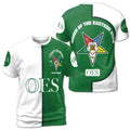 Customize Name Chapter Name Order of the Eastern Star OES Unisex 3D T-shirt Size S-5XL - FUKAMASONIC
