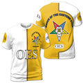 Customize Name Chapter Name Order of the Eastern Star OES Unisex 3D T-shirt Size S-5XL - FUKAMASONIC