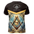 Personalized Master Mason Freemasonry Mystic Men's T-shirt S-5XL - FUKAMASONIC