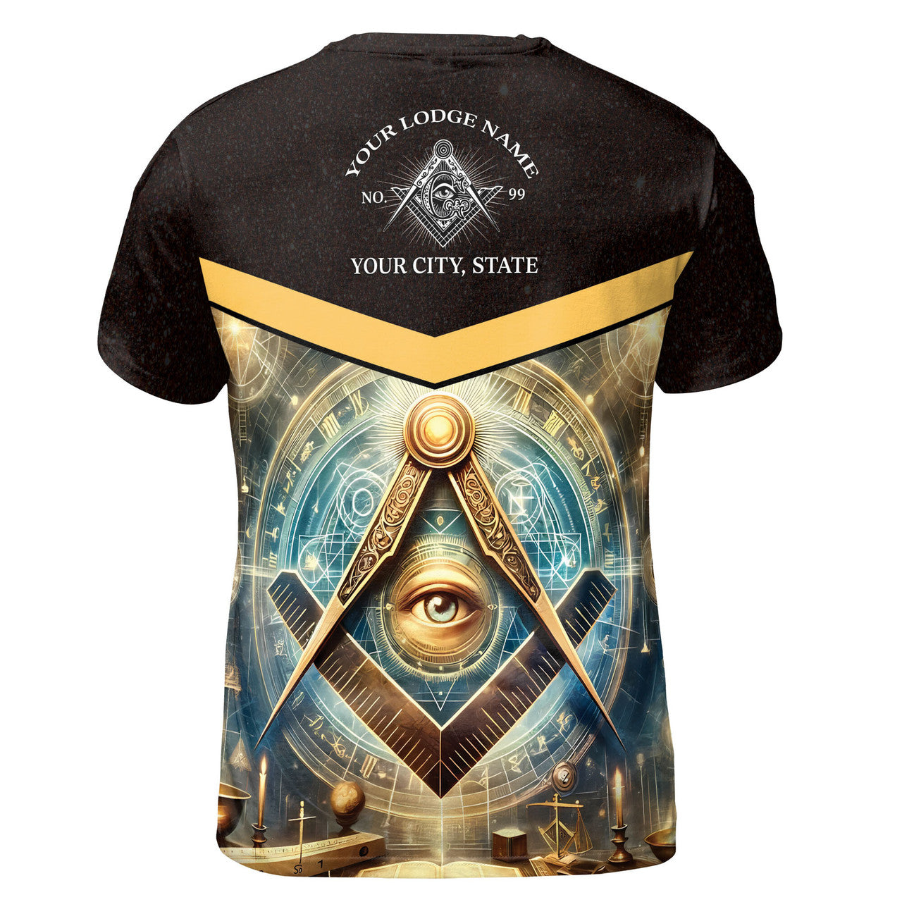 Personalized Master Mason Freemasonry Mystic Men's T-shirt S-5XL - FUKAMASONIC