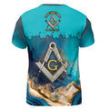 Customized Mansonry Master Mason Marbling Men's T-shirt S-5Xl - FUKAMASONIC