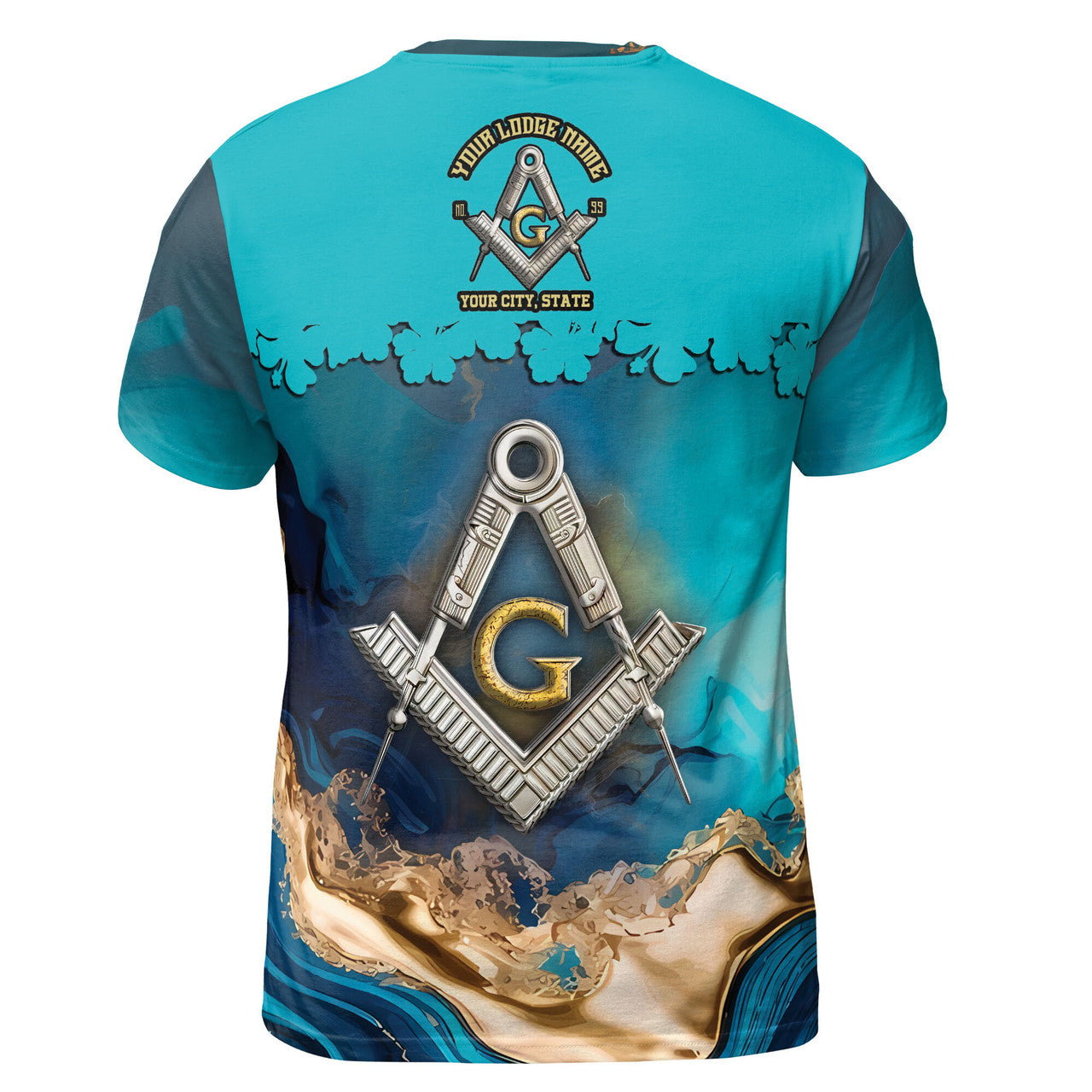 Customized Mansonry Master Mason Marbling Men's T-shirt S-5Xl - FUKAMASONIC