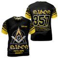 Custom Name Freemason Faith, Hope and Charity 357 Masonic Men's T-Shirt S-5XL - FUKAMASONIC