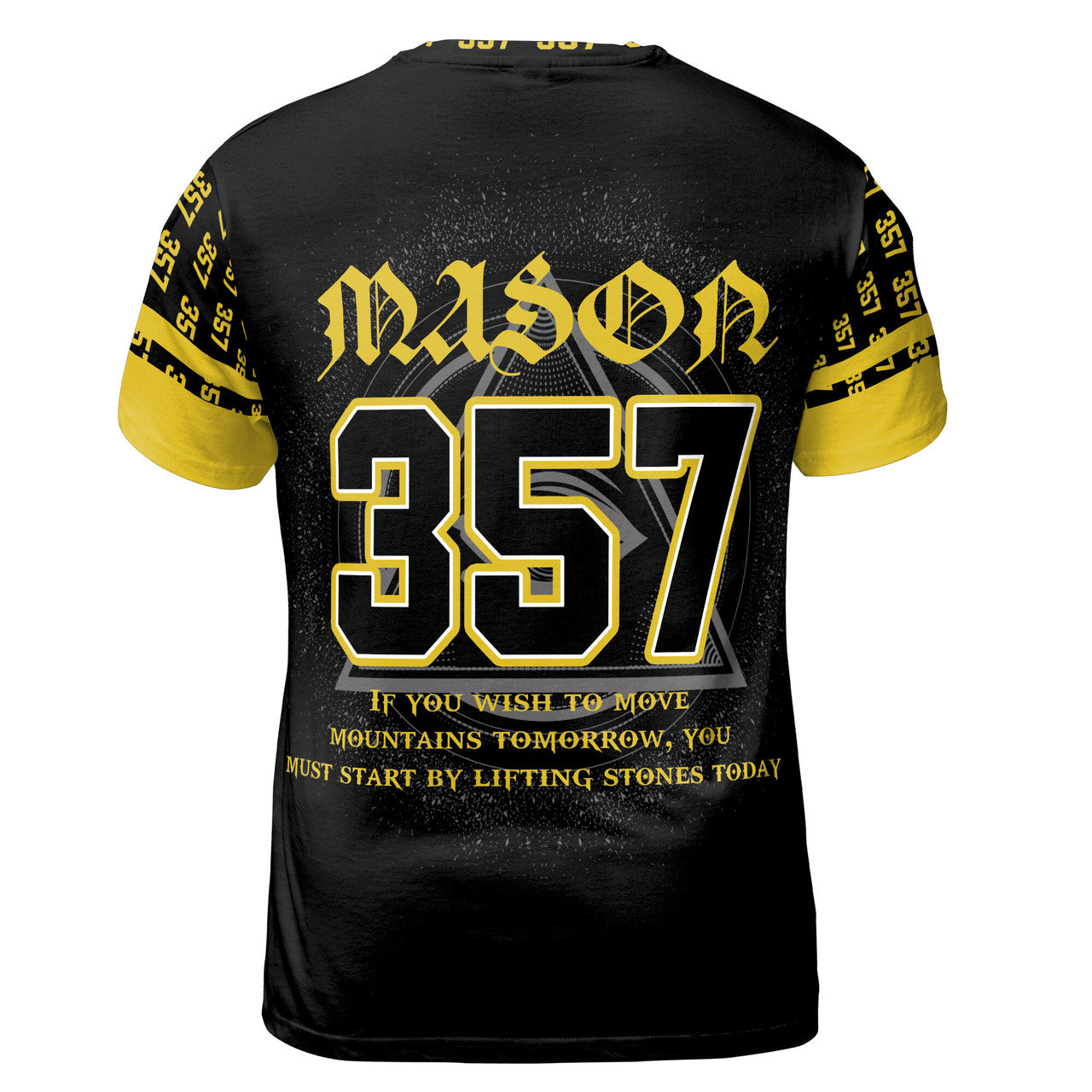 Custom Name Freemason Faith, Hope and Charity 357 Masonic Men's T-Shirt S-5XL - FUKAMASONIC
