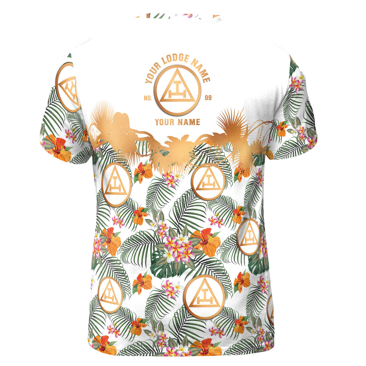 Customized Royal Arch Masonry Palm Leaf Men's T-shirt S-5XL - FUKAMASONIC