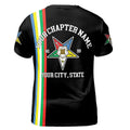 Personalized Multi-color Order of the Eastern Star OES AF&AM 3D T-shirt S-5XL - FUKAMASONIC