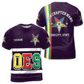 Personalized Multi-color Order of the Eastern Star OES AF&AM 3D T-shirt S-5XL - FUKAMASONIC