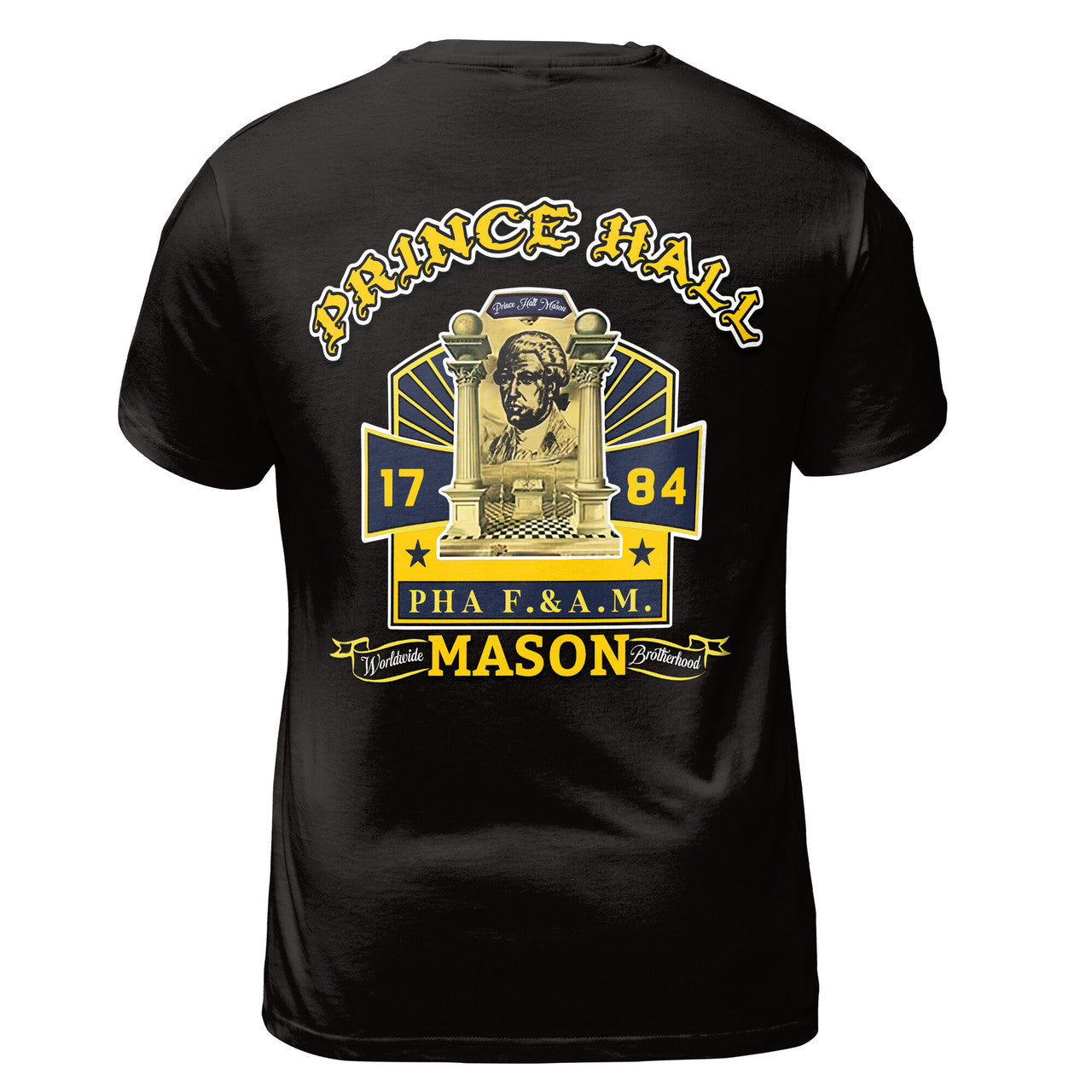 Customized PHA Prince Hall Masonry F.&A.M. Men's T-Shirt S-5XL - FUKAMASONIC