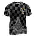 Personalized Blue Lodge Freemasonry With Caro Pattern Men's T-Shirt S-5XL - FUKAMASONIC