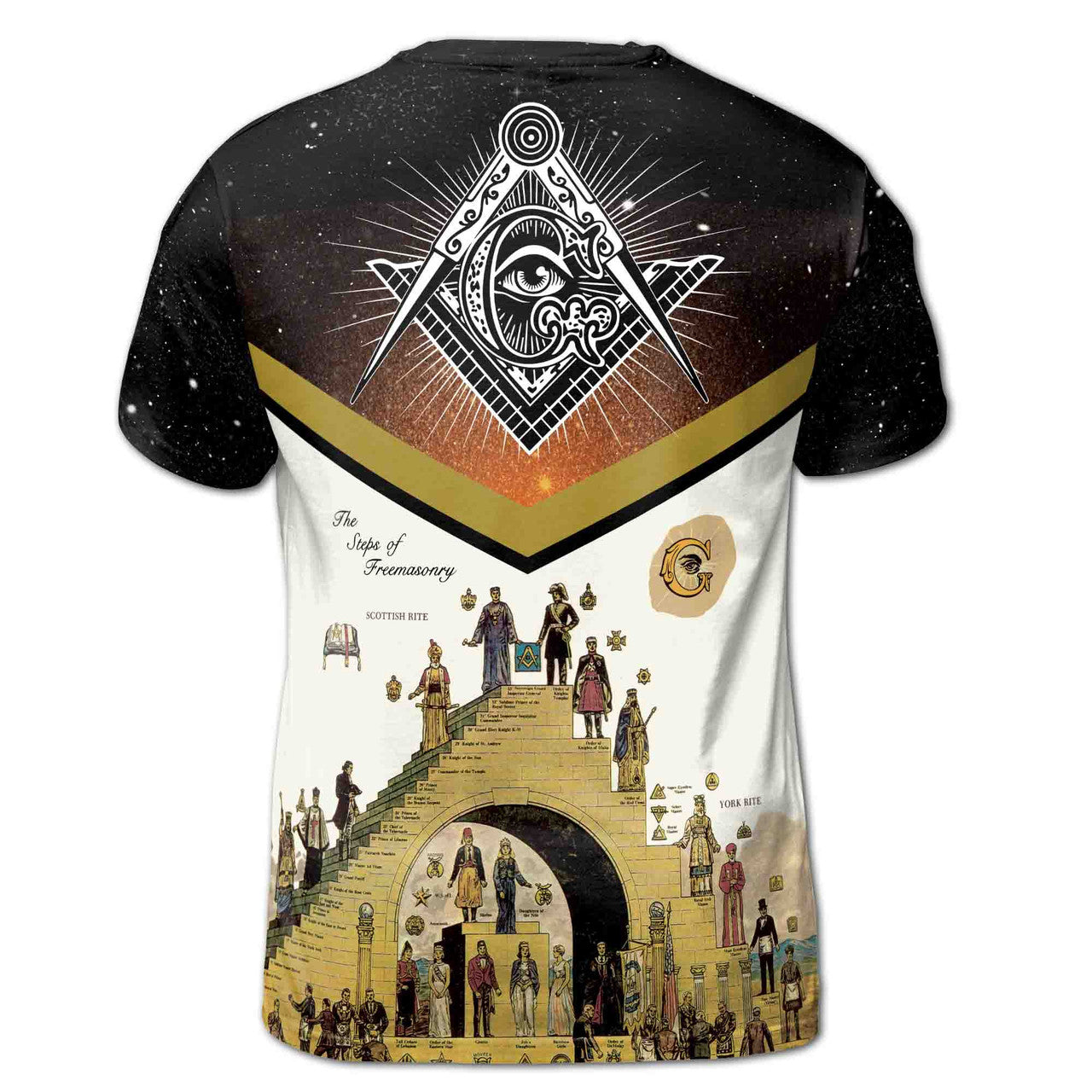 Freemasonry The Structure Of Freemasonry 3D T-Shirt S-5XL - FUKAMASONIC