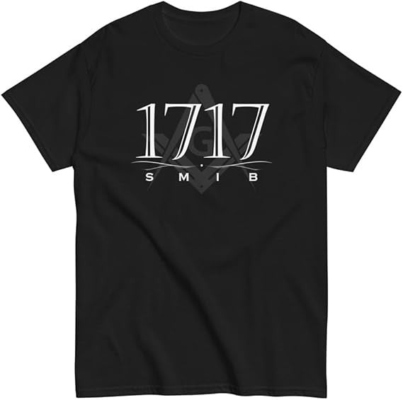 1717 SMIB Masonic T-Shirt, Freemason Square & Compass Shirt