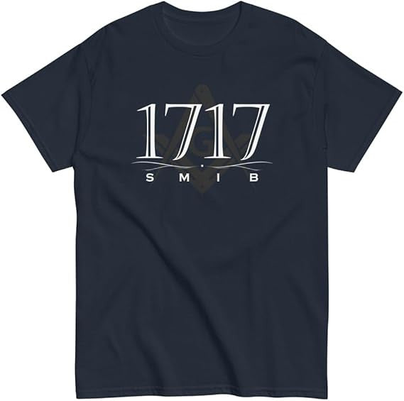 1717 SMIB Masonic T-Shirt, Freemason Square & Compass Shirt - FUKAMASONIC