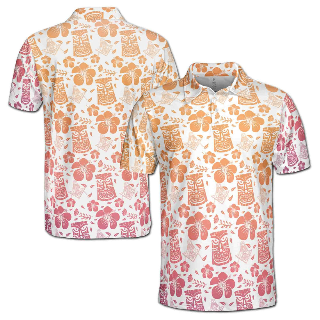 Masonic Master Mason Taki Taki Pattern Men's Polo Shirt S-5XL - FUKAMASONIC