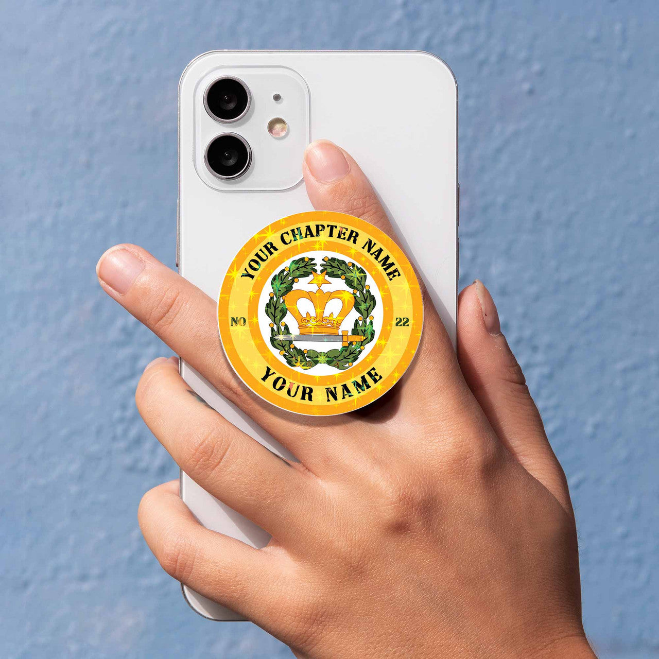 Customized Order of Amaranth Symbol Hologram PopSocket Grip - FUKAMASONIC