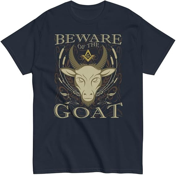 Beware of The Goat Masonic T-Shirt, Freemason Square & Compass Shirt - FUKAMASONIC