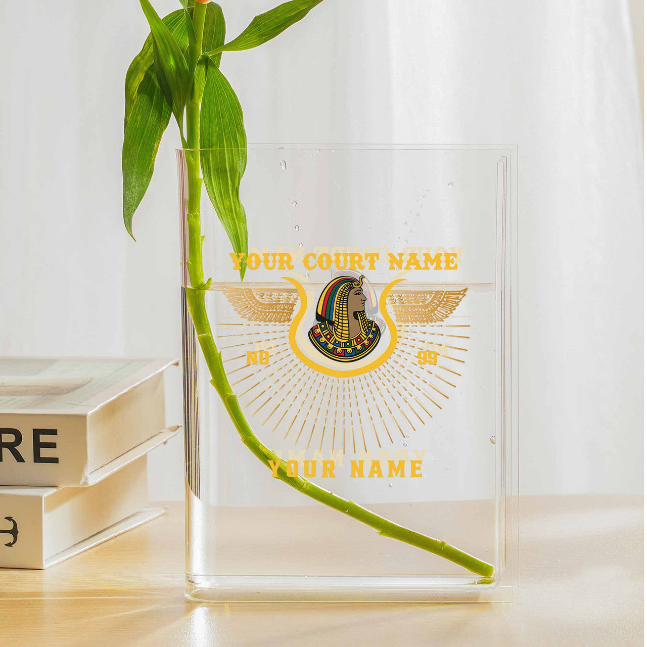 Customized Imperial Court Daughter of Isis Gift Decor Acrylic Book Vase - FUKAMASONIC