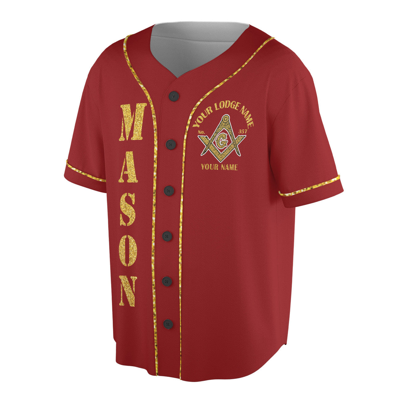 Greats Mason, Masonic Prince Hall Masons Baseball Jersey S-5XL - FUKAMASONIC