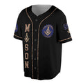 Freemason Symbol Custom Lodge Name Number 3D Baseball Jersey Size S-5XL - FUKAMASONIC