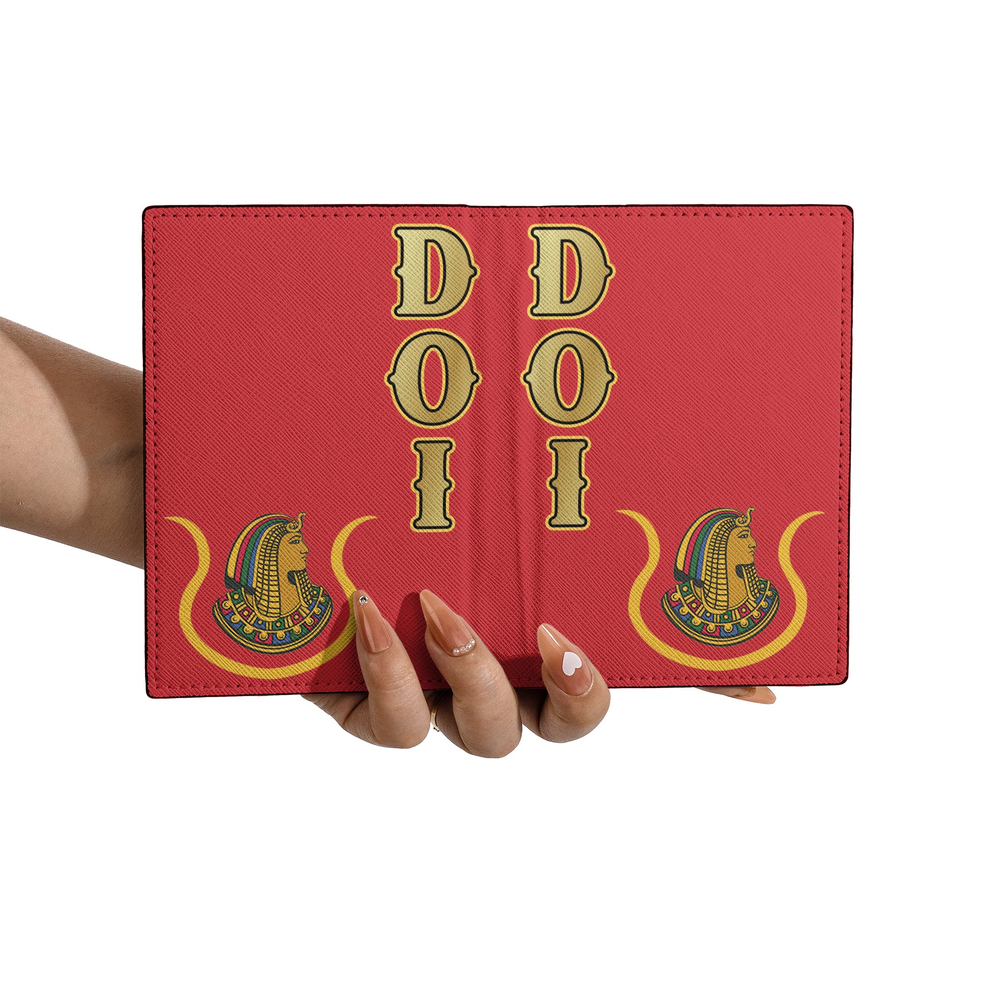 Multi-color Shriner Daughters Ancient Egypt Passport Holder - FUKAMASONIC