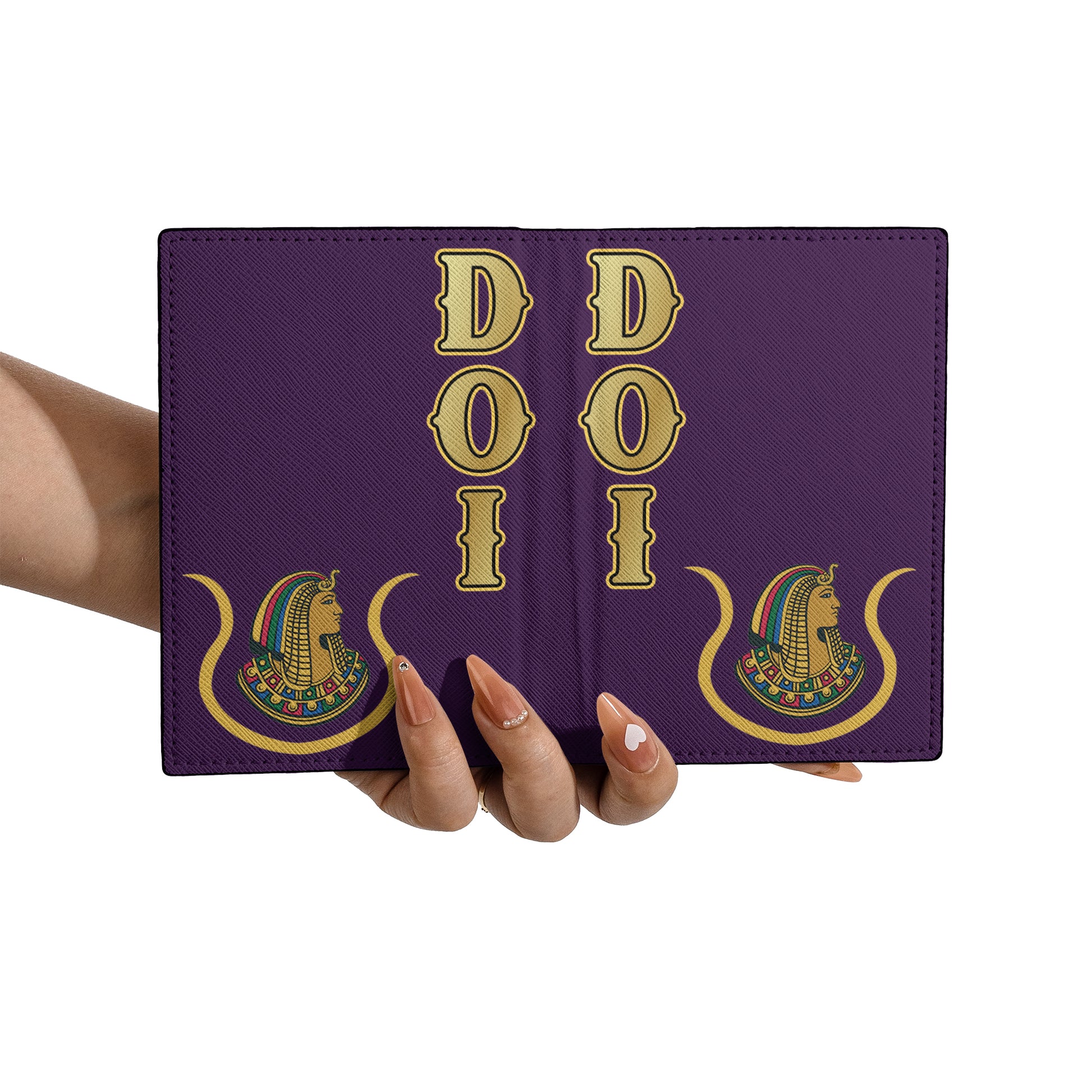 Multi-color Shriner Daughters Ancient Egypt Passport Holder - FUKAMASONIC