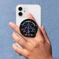 Customized Cryptic Masonry Symbol Masonic Hologram PopSocket - FUKAMASONIC