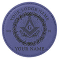 Customized Masonic Vines Stars Pattern Coaster, Freemason Lodge Gift - FUKAMASONIC