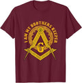 Brother Keepers Protect Compass Masonic Gift T-Shirt - FUKAMASONIC