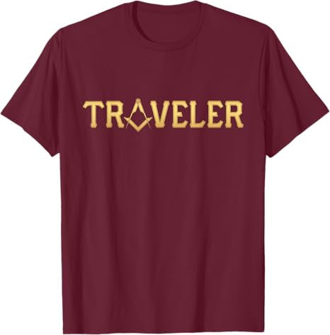 Masonic Traveler Square and Compass - Freemason T-Shirt T-Shirt - FUKAMASONIC