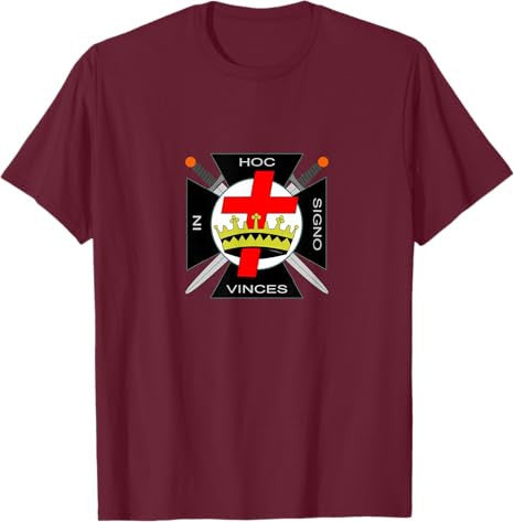 The Seal of the Knights Templar - Masonic York rite symbol T-Shirt - FUKAMASONIC