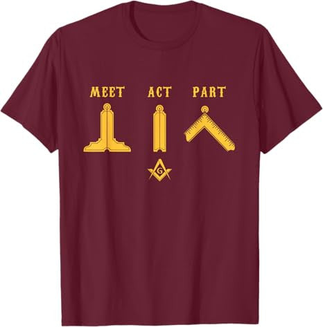 Freemason Meet Act and Part Mason Masonic Father's Day Gift T-Shirt - FUKAMASONIC
