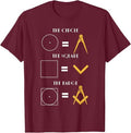 The Circle The Square The Badge Masonic Father's Day T-Shirt - FUKAMASONIC