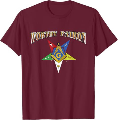 Worthy Patron Masonic OES Order Eastern Star Mason T-Shirt - FUKAMASONIC