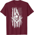Master Mason American Flag Masonic Skull - Freemason T-Shirt T-Shirt - FUKAMASONIC