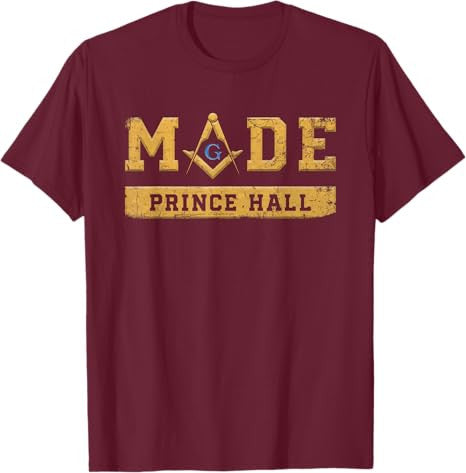 Made PHA Freemason Prince Hall Mason - Masonic T-Shirt - FUKAMASONIC